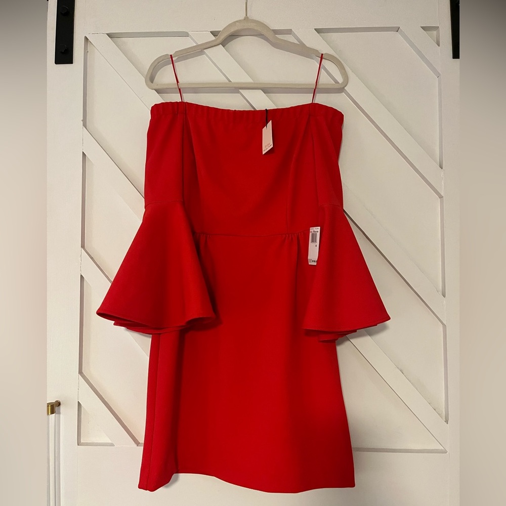 Women’s strapless off the shoulder dress